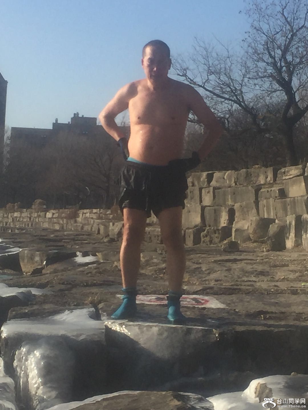 swimming on Chicago lake